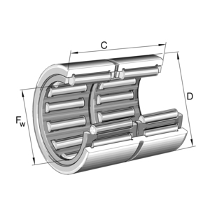 0507438050000-CUSCINETTO RADIALE A RULLI RNA6919-ZW-XL
