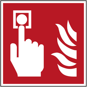 SEGNALETICA DI SICUREZZA ISO â PUNTO DI CHIAMATA ALLARME ANTINCENDIO 817687 PIC F005-400X400-PP-CRD/1