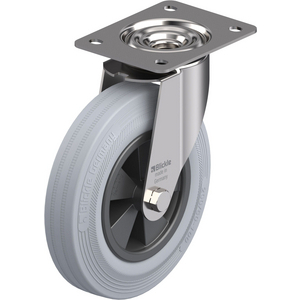 ROULETTE PIVOT. 205KG D.200MM IN BAND.CAOUT 50MM MOY LISSE