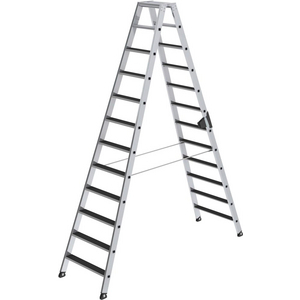 3210031475 Stufen-Stehleiter alu 2x12 Stufen m. clip-step