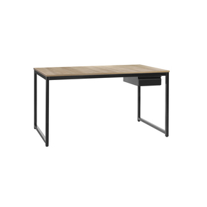 BUREAU SIMPLO L140XP80XH73 CM PIETEMENT RAL 7016 PLATEAU NOYER