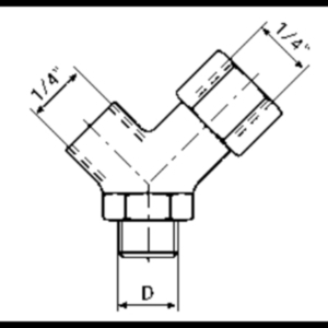 SIMALUBE Y-MANIFOLD R 1/4 290-10500