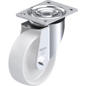 ROULETTE PIVOT. 400KG D.150MM AC BAND.POLYA 50MM MOY ROULEAUX