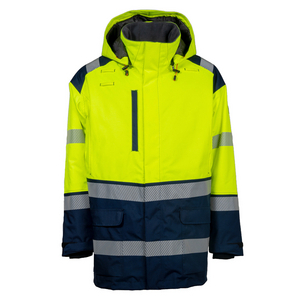 TRANEMO WINTERPARKA CAP. HI-VIS 431846 GEEL/MARINE MT 4XL