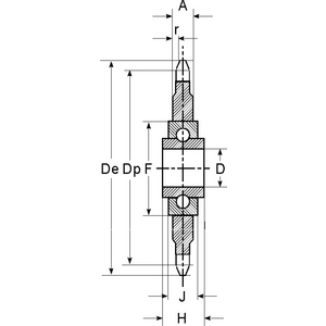 887672-PIGNONE TENDICATENA 3/4X7/16 Z 15 T