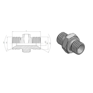 NIPPLO 3/8 GAS CIL. - 3/8 GAS CIL. - MAT: ACC.CARB A101006