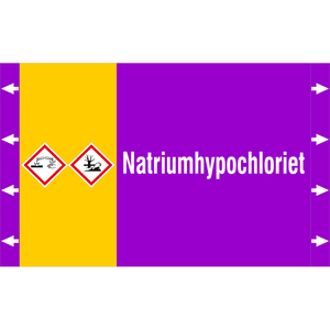 BRADY LEIDINGMERKER 340X210 NATRIUMHYPOCHLORIET