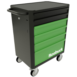 ROLLER CABINET 6 DRAWERS BICOLOR BLACK AND GREEN 893453