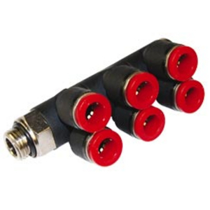 C0C700638 Winkelschwenkverschraubung 6-fach 6 - G3/8 Pneufit C
