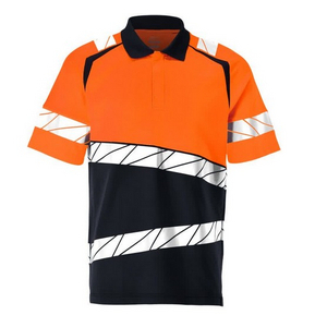 MASCOT POLOSHIRT 25083-771 D.MARINE/HV ORANJE MT L