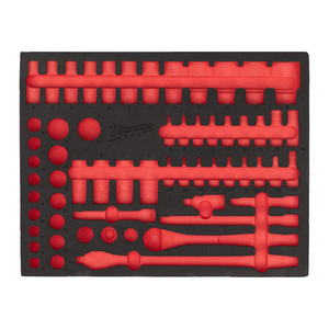 MILWAUKEE LEGE FOAM INLAY COMBI STEEKSLEUTELSET (36 DELIG)