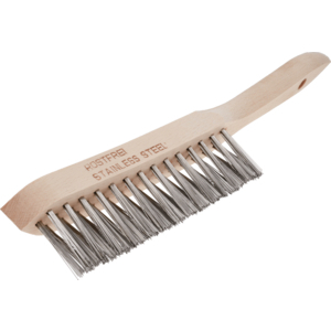 BROSSE SOUDEUR A MANCHE BOIS 295 X3 RANGS X FIL INOX DROIT