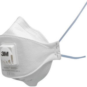MASQUE ANTI POUSSIERE FFP2 9322 AVEC SOUPAPE CONFORT+(UE10)