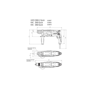 METABO MULTIHAMER UHE 2660-2 QUICK SET - 600697510