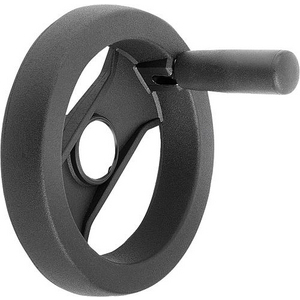 K0725.6160X16 Speichenhandrad Kunststoff Gr. Umlegb. o. Nut, D1=160, D2=16