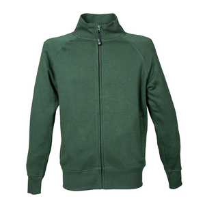FELPA ZIP LUNGA MALESIA POL/COT GREEN 993129 # L GREEN