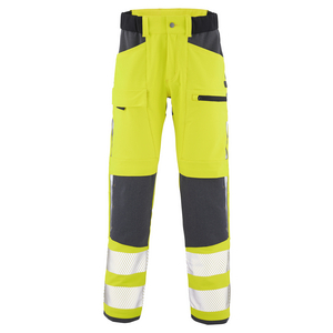 PANTALON TWIST HV 82CM+5CM T58 JAUNE FLUO / GRIS CHARCOAL