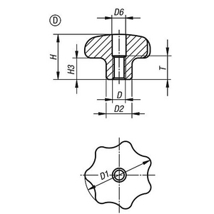 STERKNOP RVS M8 DIN 6336 BINNENDRAAD K0150.440083