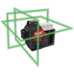 4933478103-LASER LINEARE VERDE A TRE LINEE 360 - SENZA BATTERIA M12 3PL-0C