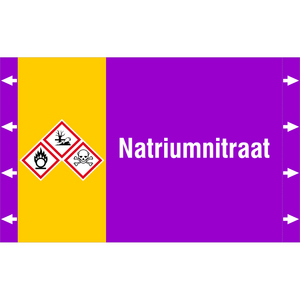 BRADY LEIDINGMERKER 340X210 NATRIUMNITRAAT