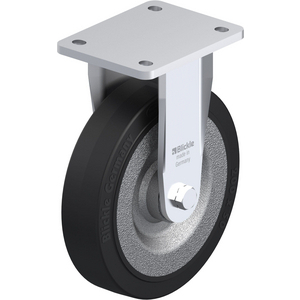 ROULETTE FIXE 500KG D.200MM AC BAND.CAOUT 50MM MOY BILLE