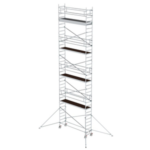 3210035910 Rollgerüst Aluminium m. Ausleger 0,75x3,00 m H 11,40 m