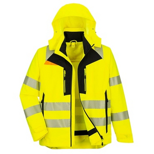 PORTWEST JAS 4IN1 HI-VIS DX4 GEEL/ZWART MT L