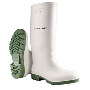 BOTTE DUNLOP AGRO PRICEMASTOR 44 TIGE PVC BLANC/SEM. VERTE