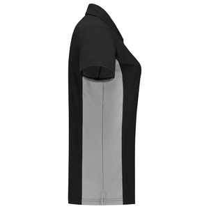 TRICORP POLOSHIRT DAME 202003 ZWART/GRIJS MT 5XL