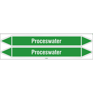 BRADY LEIDINGMERKER PROCES WATER (52 X 450) CARD/ 2 MERKERS