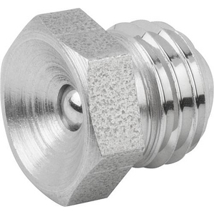K1134.2106100 Trichterschmiernippel DIN3405 M06X1, A Edelst., Sechskant