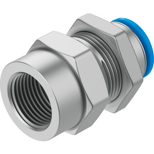 QSSF-1/4-8-B Push-in bulkhead fitting