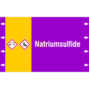 BRADY LEIDINGMERKER 340X210 NATRIUMSULFIDE