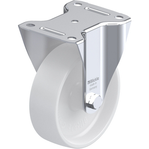 ROULETTE FIXE 300KG D.150MM AC BAND.POLYA 50MM MOY LISSE