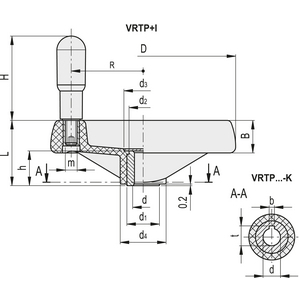 78522-R - VOLANTINO A RAZZE TECNOPOLIMERO IMPUGNATURA GIREVOLE VRTP.100+I-A12