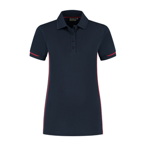 SANTINO POLOSHIRT CARSEN DAMES MARINE/ROOD MT XS