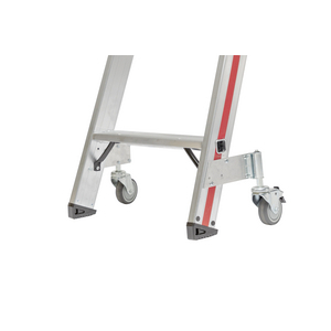 ESCABEAU SIMPLE 4 MARCHES ROULETTES DE DEPLACEMENT