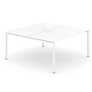 BUREAU BENCH NET-U 160X164X74 BLANC +TOP ACCESS/PIEDS BLANC