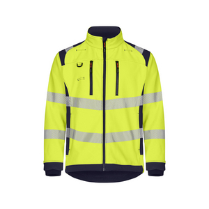 TRANEMO SOFTSHELL JACK HI-VIS 433248 GEEL/MARINE MT XXL