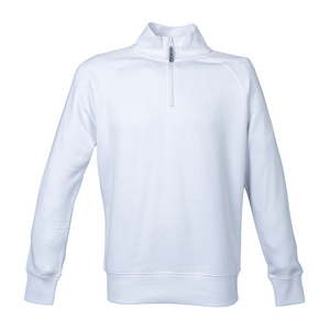 FELPA ZIP 1/3 KIOTO POL/COT BIANCO 993168 # S WHITE