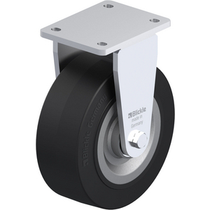 ROULETTE FIXE 700KG D.200MM AC BAND.CAOUT 80MM MOY BILLE