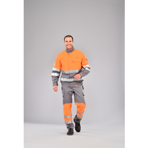 BLOUSON ATEX HV ORANGE GRIS T2 GAMME MULTIRISQUE ATEX HV T2