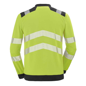 SWEAT ZIPPE VALLOUISE JAUNE FLUO / NOIR TAILLE 2XL