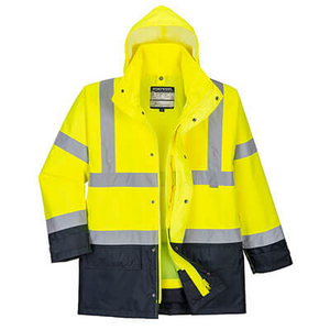 PORTWEST JACK HI-VIS 5-IN-1 S768 GEEL/MARINE EN471 MT 3XL
