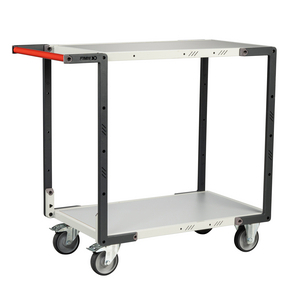 SERVANTE FLAT-PACK 2 PLATEAUX MELAMINE, 850X500 MM, ROUES