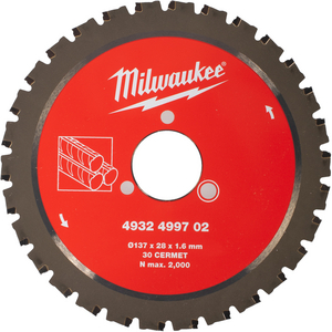 MILWAUKEE CIRKELZAAGBLAD BETON 137X28X1,6 PM 30T 4932499702
