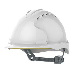 EVO2 SAFETY HELMET WITH SLIP RATCHET - WHITE - VENTED AJF030-000-100