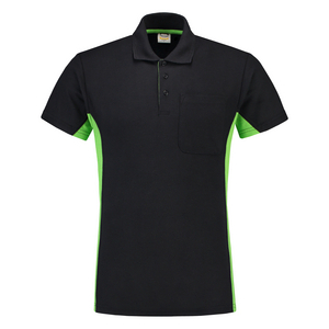 TRICORP POLOSHIRT BORSTZAK 202002 MARINE/LIMOEN MT M