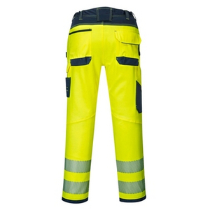 PORTWEST BROEK PW340 HI-VIS GEEL/MARINE MT 38