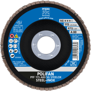 DISQUE PFF 115X22,23 GR 80 EXECUTION A SG 67608115